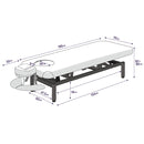 【F】ハイローベッドフルフラット (ブラウン・アイボリー) 枕3点セット付き