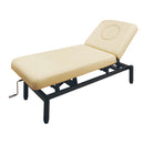 【F】ハイローリクライニングベッド (ブラウン・アイボリー) 枕3点セット付き