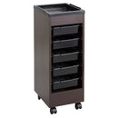 【F】サロンワゴン (ホワイト/ブラウン)