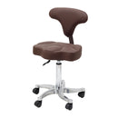 【F】サロンスツール背もたれ付き 全2色