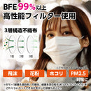 【F】全国マスク工業会認定　サージカルマスク（Sサイズ）白（50枚入）JIS T 9001医療用マスクclassⅡ規格 FV-MS-007