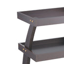 【F】木製ワゴン (ブラックウォルナット/ナチュラル)