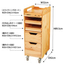 【F】木製ワゴン  (エイジングオーク/ナチュラルウッド)